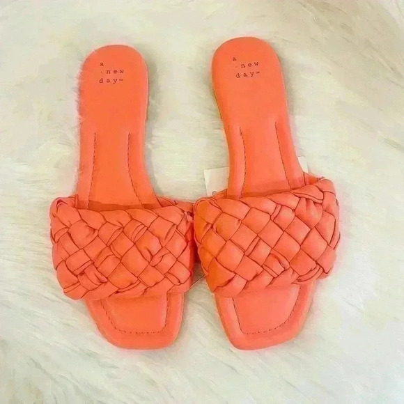 Women's Carissa Woven Slide Sandals - A New Day Pink - Picture 3 of 7